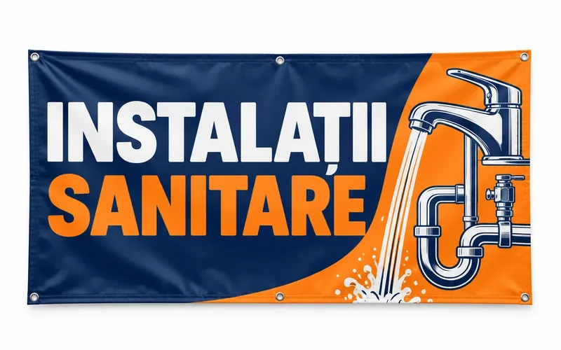 Banner pentru instalații sanitare